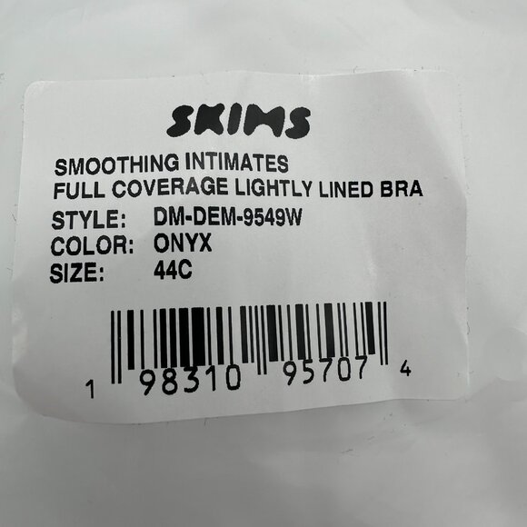 SKIMS Women's Smoothing Intimates Full Coverage Lightly Lined Bra, Onyx Color - Picture 16 of 16